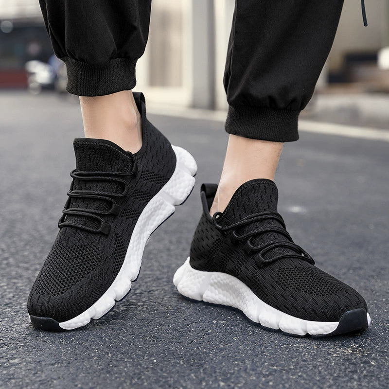 2023 New Arrival Invisibly Heightened Shoes Men's 8cm6cm Summer Breathable Mesh Casual Shoes Hidden Heel White Shoes Men