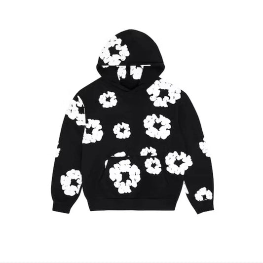 Autumn Winter Men'S Oversize Sweatshirt Plus Size Long Sleeve Hooded Sweatshirt Casual Y2k Drnim Tears Floral Print Sports Suit