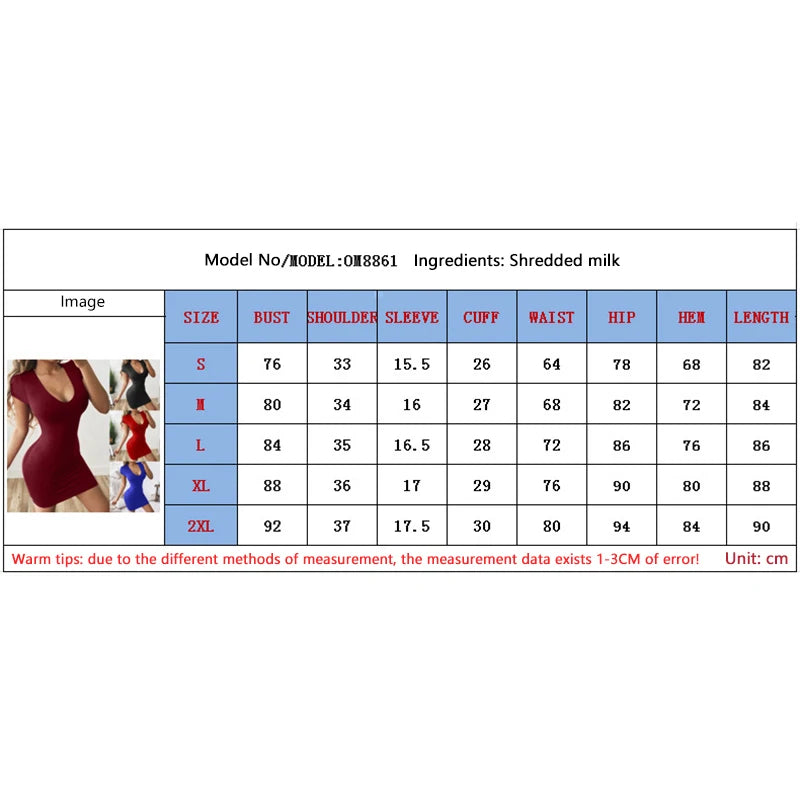 Europe The United States Fashion Solid Color Sexy Dress Tight Collection Hip Short Sleeved Slim Evening Party Dress